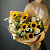 Букет с подсолнужами Осенний джаз Арт 60655Дв